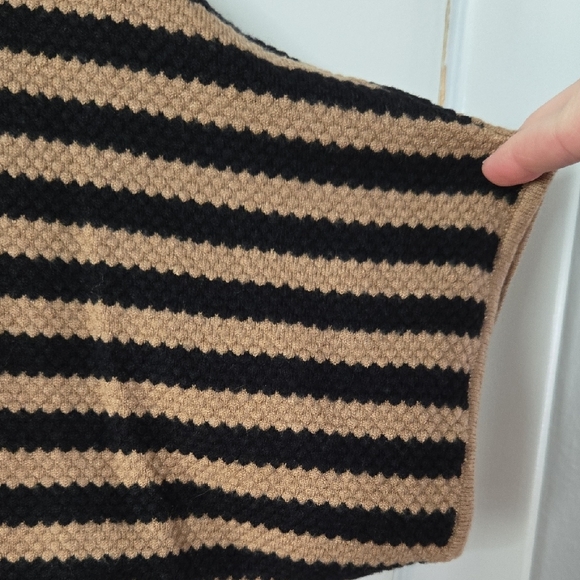 Philosophy Black and Tan Striped Sweater - Picture 3 of 4